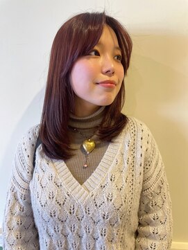 ソイルアヴェダ(Soil AVEDA) ブリーチ無しワインレッドカラー