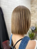 アトリエナガノ(atelier nagano) ショートボブ/ニュアンスカラー/センターパート/ブルージュ