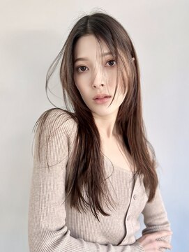 シア(XIA) エアストレート/シースルーレイヤー/シルキーベージュ/艶髪