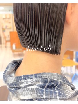 ヘアーアンドメイク サワ 上田本店(SAWA) 20代30代プツッと大人可愛い小顔切りっぱなしボブ