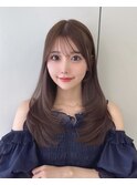 前髪顔まわり薄め顔まわりレイヤーカット銀座顔周りカット#