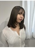 くびれヘア／アプリコットオレンジ／夏のヘアアレンジ/沖縄市