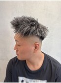 パイルツイスト×ホワイトハイライト