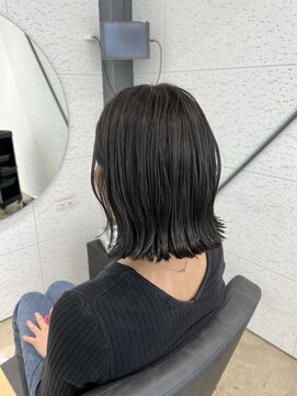 ビーヒアナウ N゜03 金沢駅西店(BE HERE NOW) 外はねボブ×シアーグレージュ