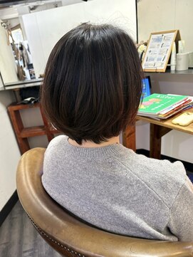 カミケン 方木田店(kamiken.) 美シルエット*丸みのあるショートヘア【カミケン方木田/福島】