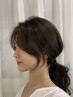 【韓国風ポイントパーマ】レディースカット+ポイントパーマ