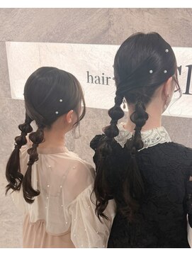 クランリリー 東梅田店(clan lily) 玉ねぎツインテール/梅田ヘアセット