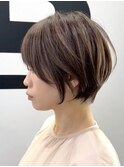 静岡駅ハンサムショートボブショートカット顔周りレイヤーカット