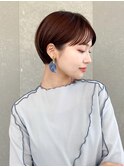 ハンサムショート/丸みショートボブ/20代30代40代50代/顔周り