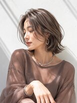 アッシュ 学芸大学店(Ash)&nbsp;ミディアムレイヤー/大人女性/ココアベージュ/脱白髪染め