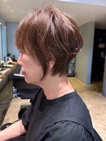 ナチュラル ヘアーデザイニング(Natural hair designing)&nbsp;大人のひし形ショート×ふんわりくびれで叶える美シルエットヘア