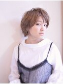 前髪長め大人ショートボブ20代30代40代表参道
