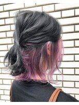ディーカヘアーセンダイ(Di KA HAIR sendai)&nbsp;ダークグレージュ / インナーユニコーン / 切りっぱなしボブ