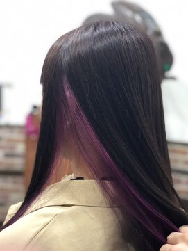 ヘアメイク ベル(hair make Belle) インナーカラー×パープル