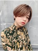 うざバングが可愛いショート