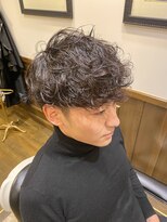 ヒロギンザバーバーショップ 神楽坂店(HIRO GINZA BARBER SHOP)&nbsp;2020年秋冬 マッシュ無造作スパイラルパーマ