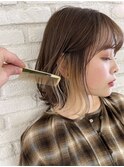 【Lond表参道倉崎涼】初カラーはインナーカラーで☆
