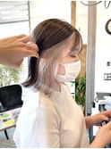 イヤリングカラーパールホワイト