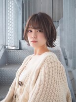 リアイス(Re:ICE) ミニウルフ/くすみブルー/流れるレイヤー/インナーハイライト