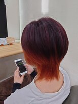 アペルト(aperto)&nbsp;ショートレイヤー　インナーカラー