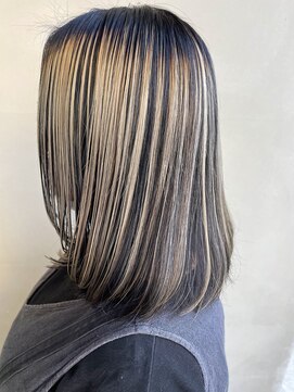 ヘアー アイス 御器所本店(HAIR ICI) ミルクティーベージュ × ハイライト