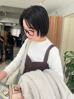 ガリカ 博多(Gallica)&nbsp;【石河安奈】モード系ミニボブ/おしゃれ大人艶感黒髮/小顔ボブ