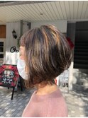 ふんわりフェミニンボブ