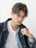 センターパート/メンズバレイヤージュ/刈り上げ/短髪