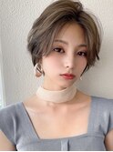 似合わせカットショート/美髪/センター分け新宿20代30代40代