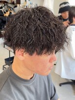 フゥ 宇都宮(FeU) 波巻きパーマメンズパーマメンズヘアツーブロックツイストパーマ