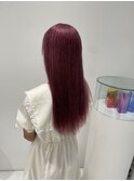 ロングスタイル　濃いめビビットピンク