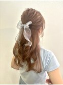 ハーフアップ/ヘアセット/ヘアアレンジ/ヘアメイク