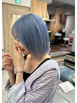 リノショアーズ 元町店(RINOSHORES)&nbsp;10代20代★大人かわいいトリプルカラーペールブルー