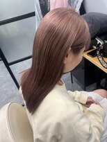 ネウィサリュー 立川(newi saLyu)&nbsp;韓国/縮毛矯正/髪質改善/ケアブリーチ/ピンクベージュ/立川/学割