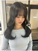 10代20代30代大人かわいい韓国風ダークアッシュオルチャンヘア