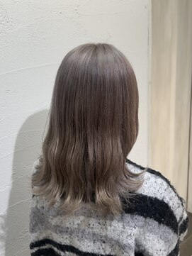 アジールヘア 池袋東口店(agir hair) ブリーチホワイトグレージュカラー　池袋