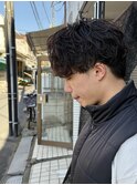 #ベリーショート#ダークアッシュ#ニュアンスパーマ#韓国マッシュ
