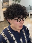 メンズカットプードルパーマツイストスパイラルパーマ