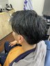 40代からの目立った白髪をオシャレなグレイカラーに(白髪ぼかし+総合)