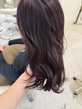 アナ ラーナ(Anna Lanna) 白髪ボカシ×パープルピンク＊森本ひろか＊