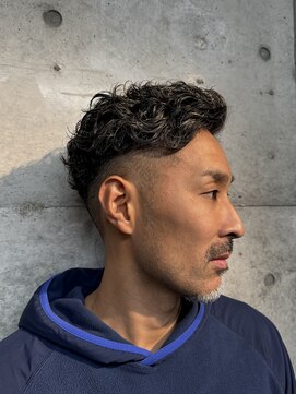 レンゲン(LENGEN) 束感刈り上げビジネス七三ツーブロックアップバングt5