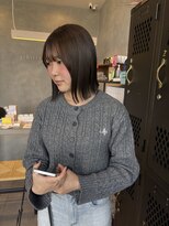 アチーブリス(achieve Liss)&nbsp;切っぱなしボブ似合わせカット大人可愛いナチュラルブラウン