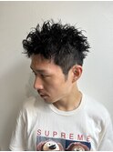スパイキーショートレイヤーメンズカット