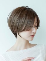 ドットハリス(.Hallis)&nbsp;大人可愛い丸みショート/2wayバング/アッシュベージュ