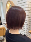 20代30代大人可愛いレッドブラウン