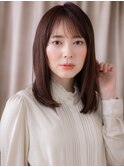 □マロンベージュ大人美人美髪艶感ストレート405-3戸頭30代40代