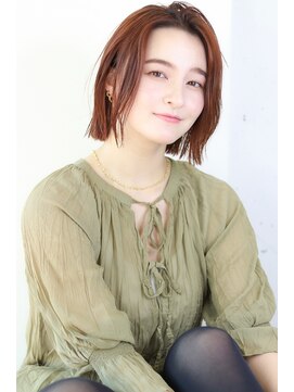 オーロ Costa西宮北口(ORO) 切りっぱなしボブ/ピンクカラー/2wayバング