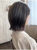 地毛ハイライト×くびれボブ