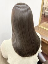 ワンラヴェストヘアオルシェット 長野駅(One Lovest Hair olchette)&nbsp;髪質改善×オリーブベージュ/艶ストレート
