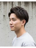 ▼アップバング/メンズカット/ツーブロック/ビジネスマン